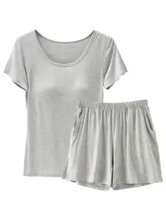 Relaxed Refined Pocketed Shirt and Shorts Matching Set