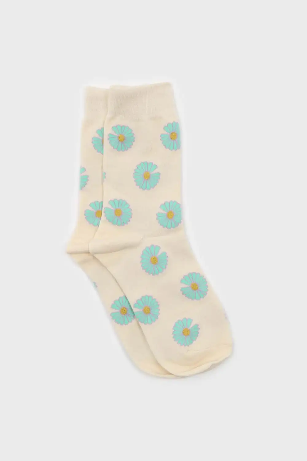 Daisy Print Socks