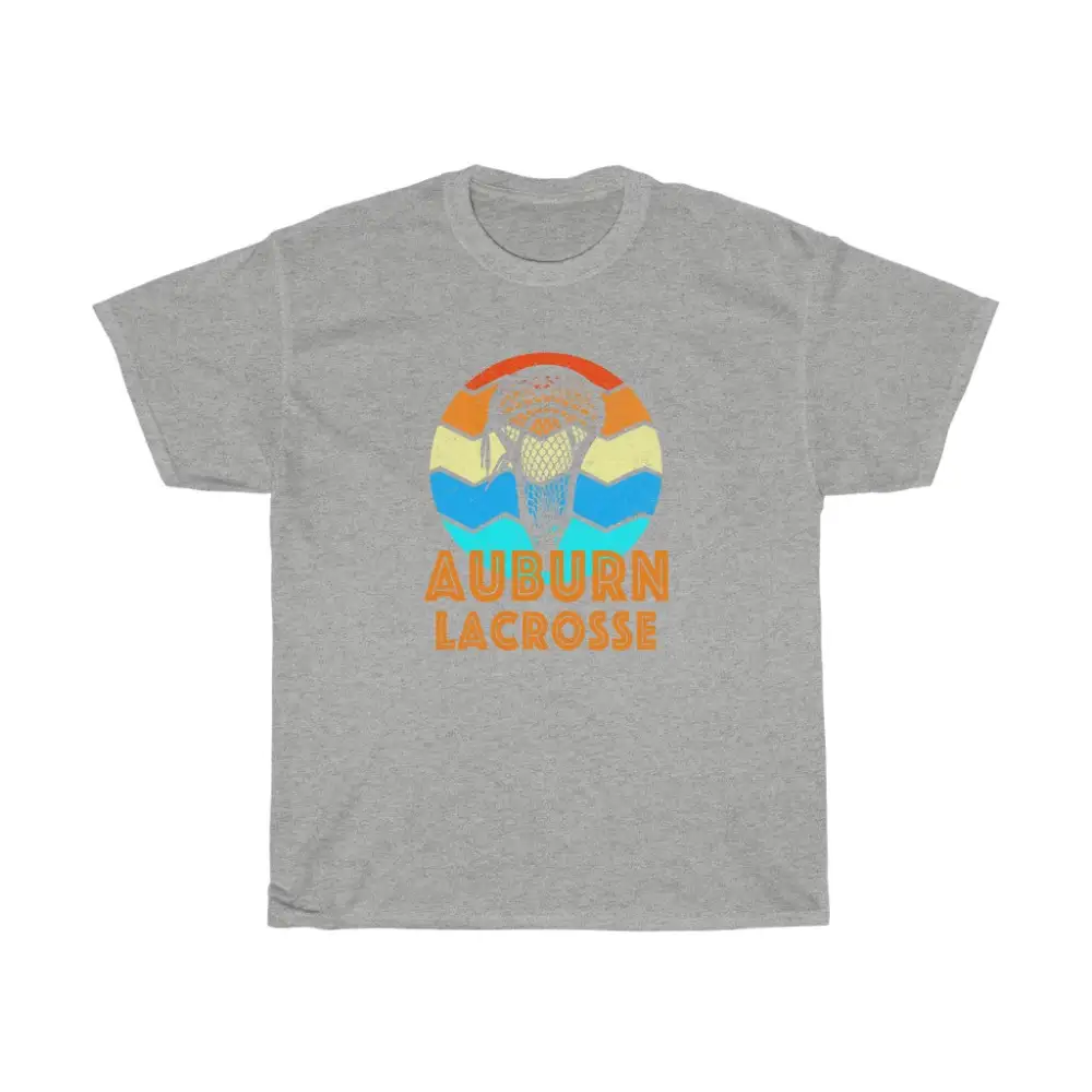 Auburn Lacrosse Retro Sunset T-Shirt