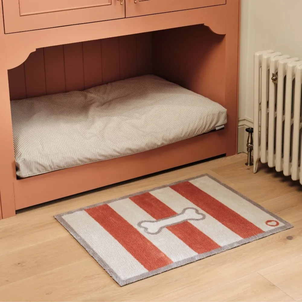 Bone Stripe Door Mat