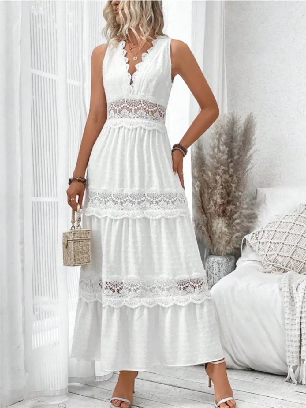 Modern Sleeveless Maxi Dress