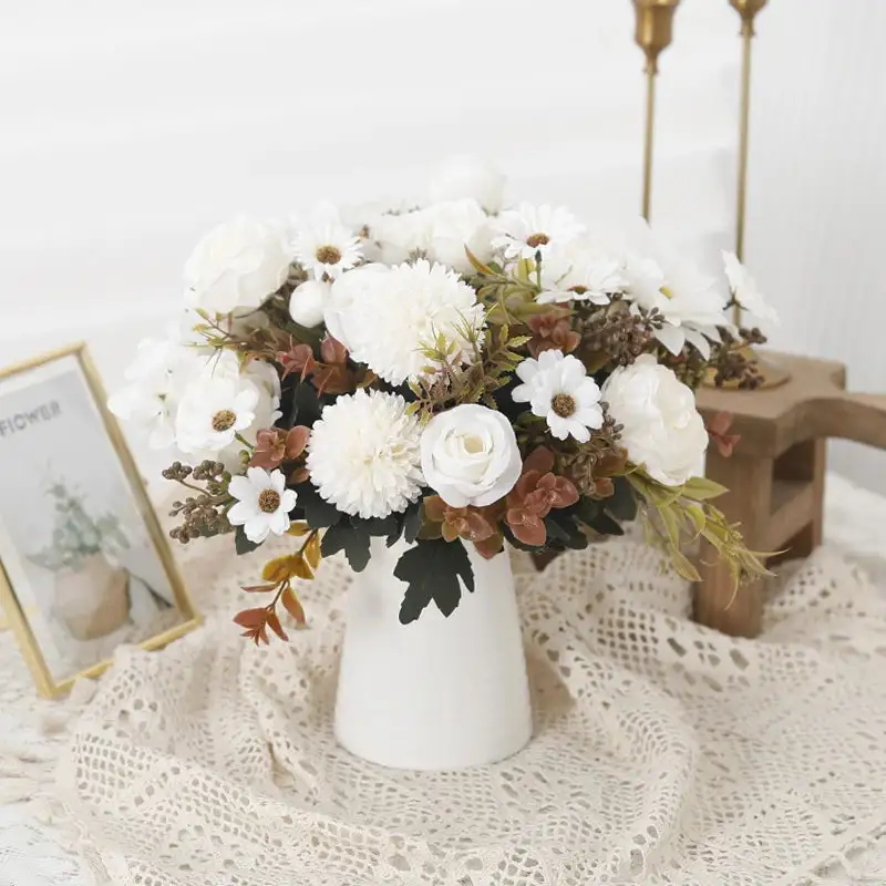 Everyday Floral Artificial Round Decorative Botanical Accent