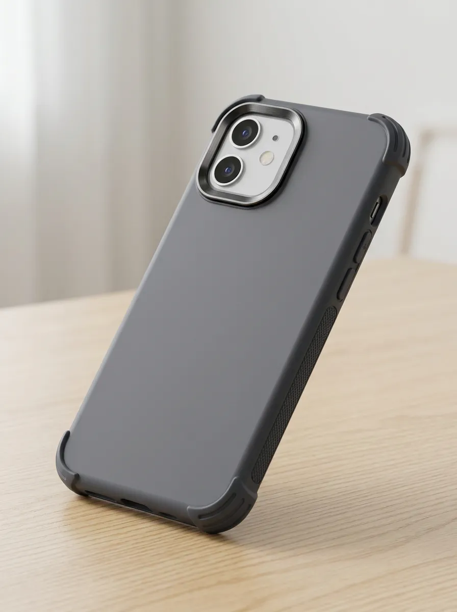 Matte Grey Mobile Phone Case