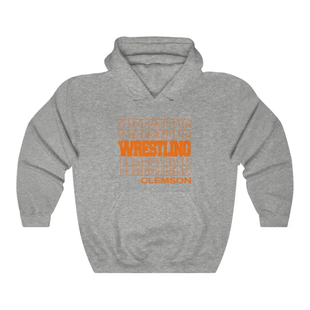 Varsity Wrestling Stacked Letter Hoodie
