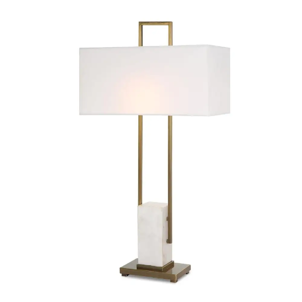 Marble Pillar Table Lamp