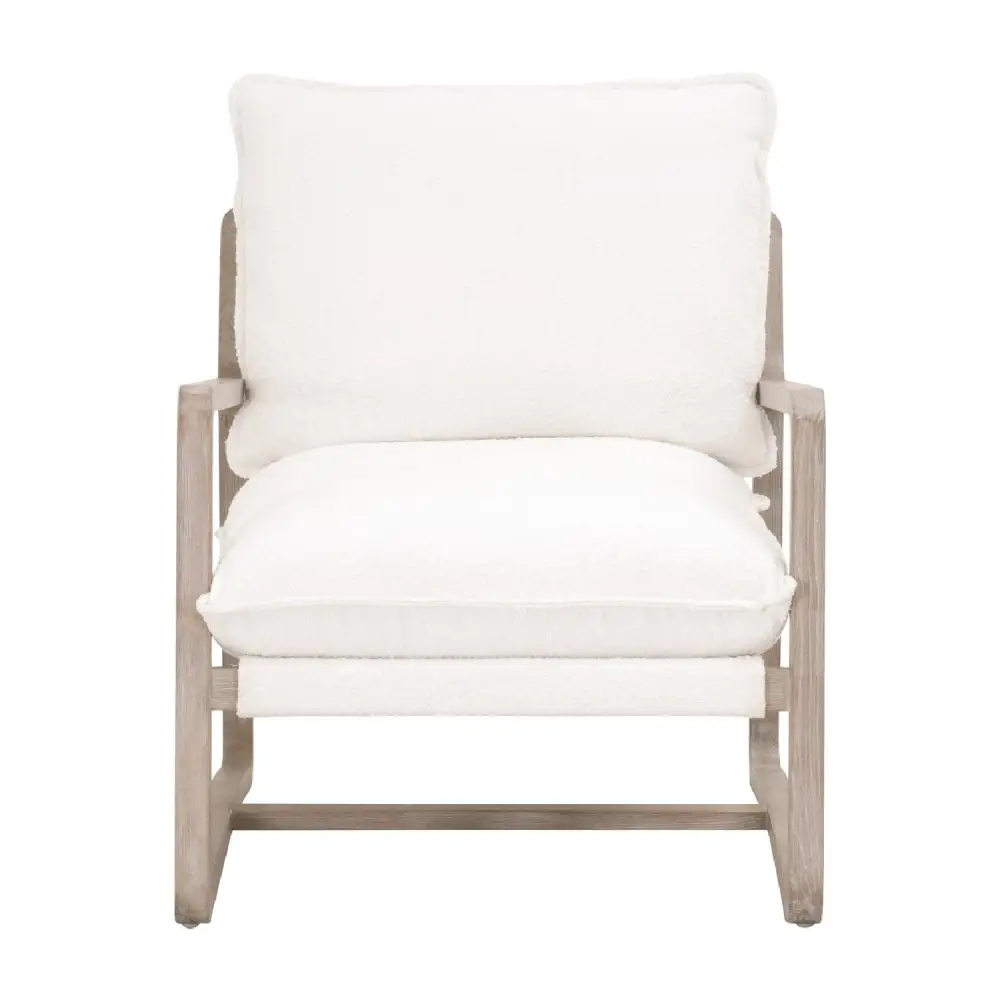 Boucle Cushioned Club Chair