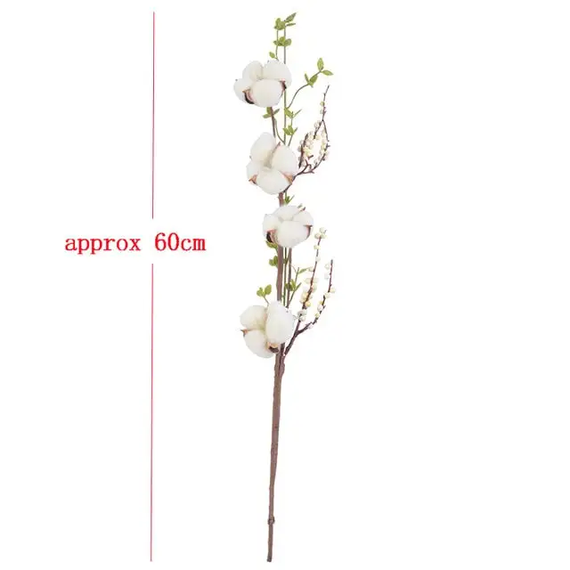 Floral Artificial Cotton Decorative Botanical Accent