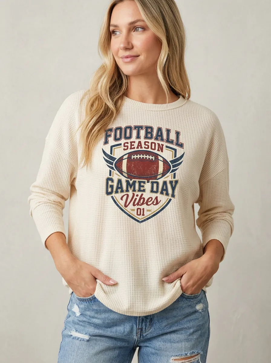 Football Graphic Casual T-Shirt
