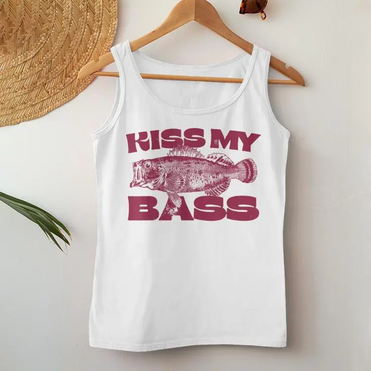 Kiss My-Bass Fishing Women Tank Top