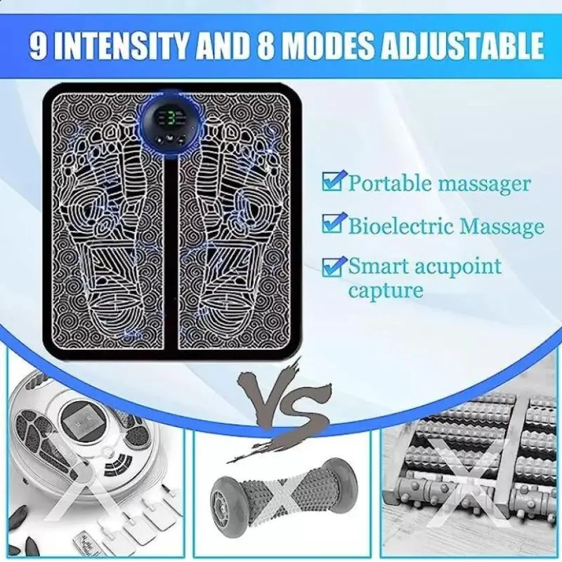 ELECTRIC WAVES FOOT MASSAGER Therapy Mate for Legs,Foot Massager,Portable Wireless Rechargeable Foot Pain Relief Massage Massager  (Multicolor)