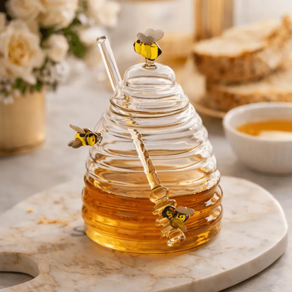 Glass Honey Storage Jar