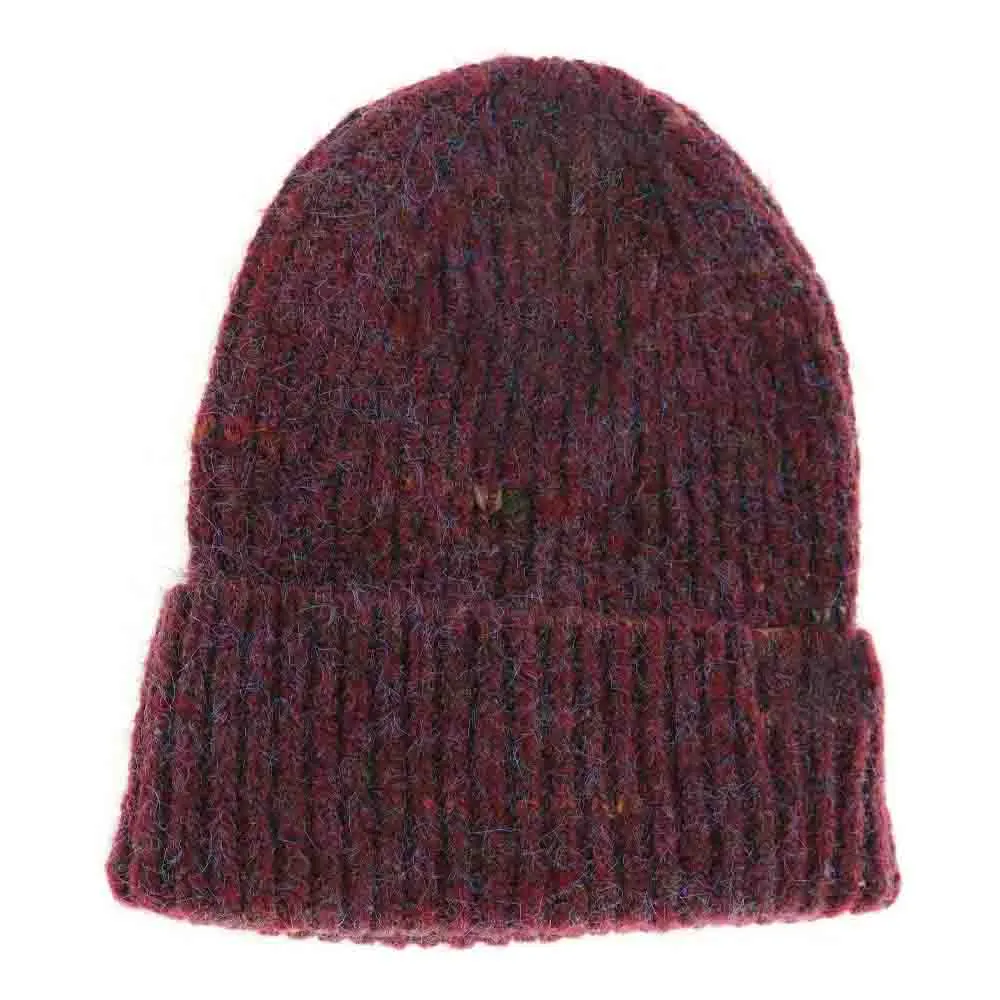 Unisex Marled Knit Cuff Beanie