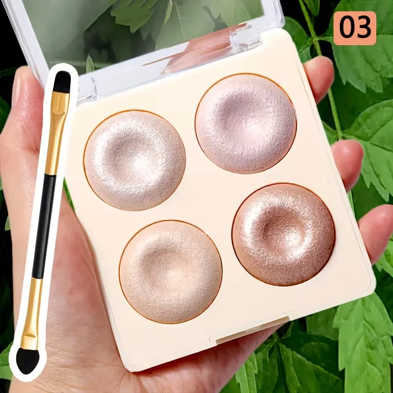 4-Color Pearl Highlighter Palette