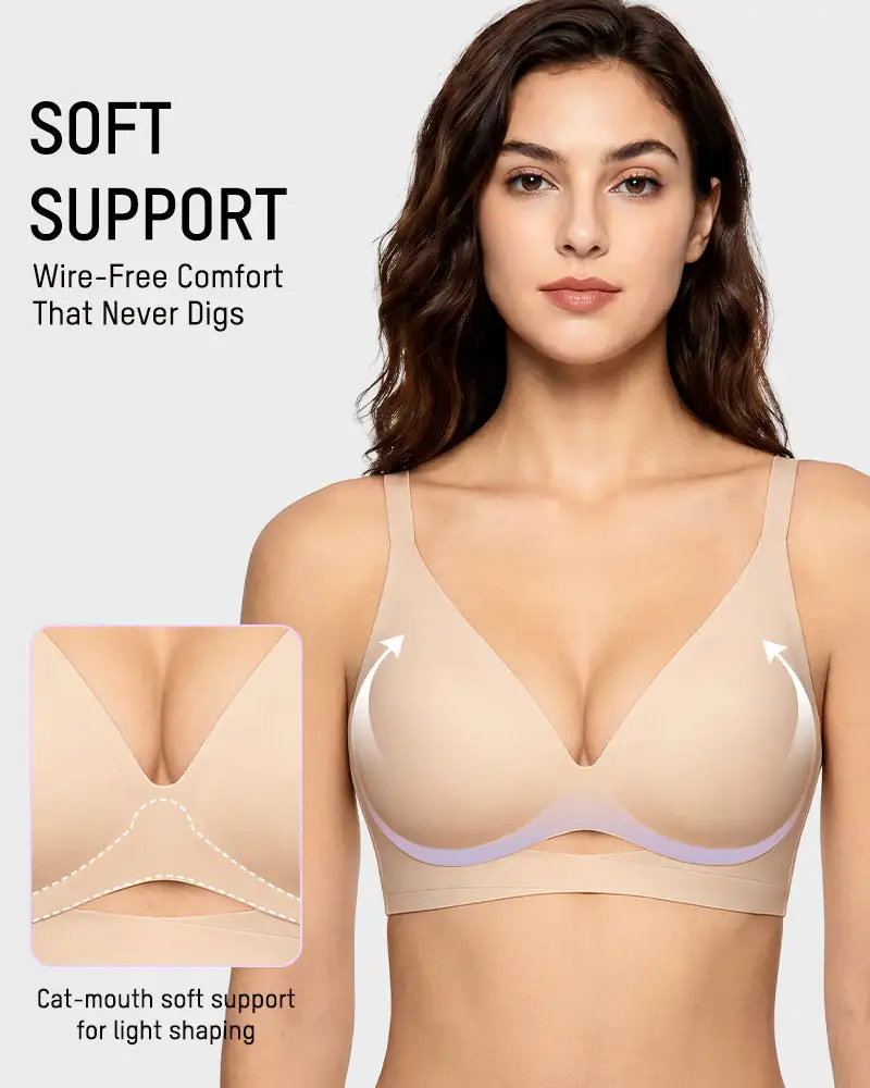Soft Support Plunge Push-Up Bra