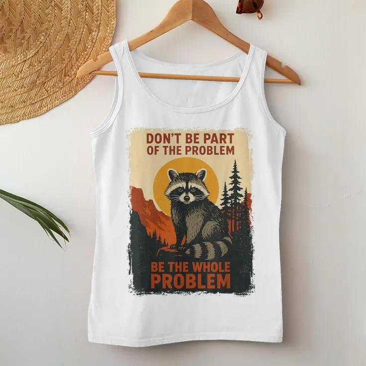 Raccoon Nature Wildlife Women Tank Top