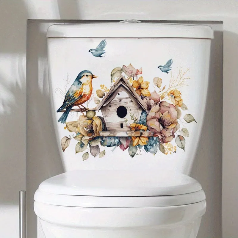 Birdhouse Floral Wall Stickers