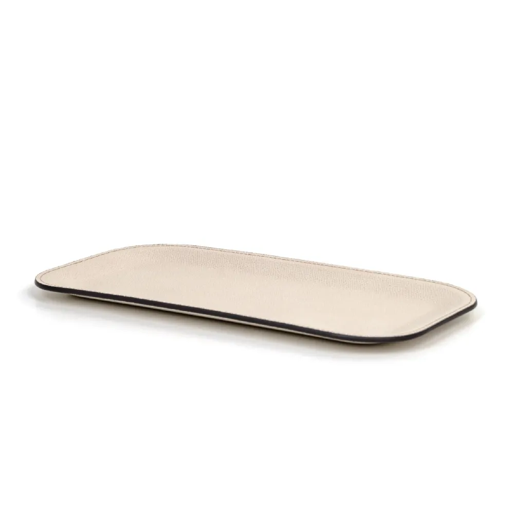 Rectangular Calf Leather Tray