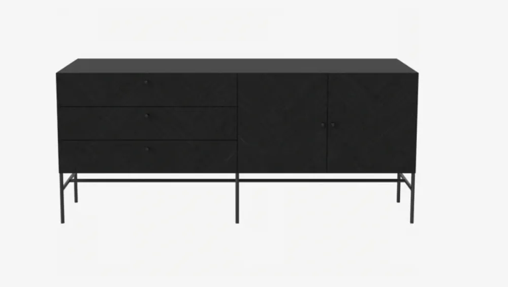 Drawer-Storage Metal Sideboard