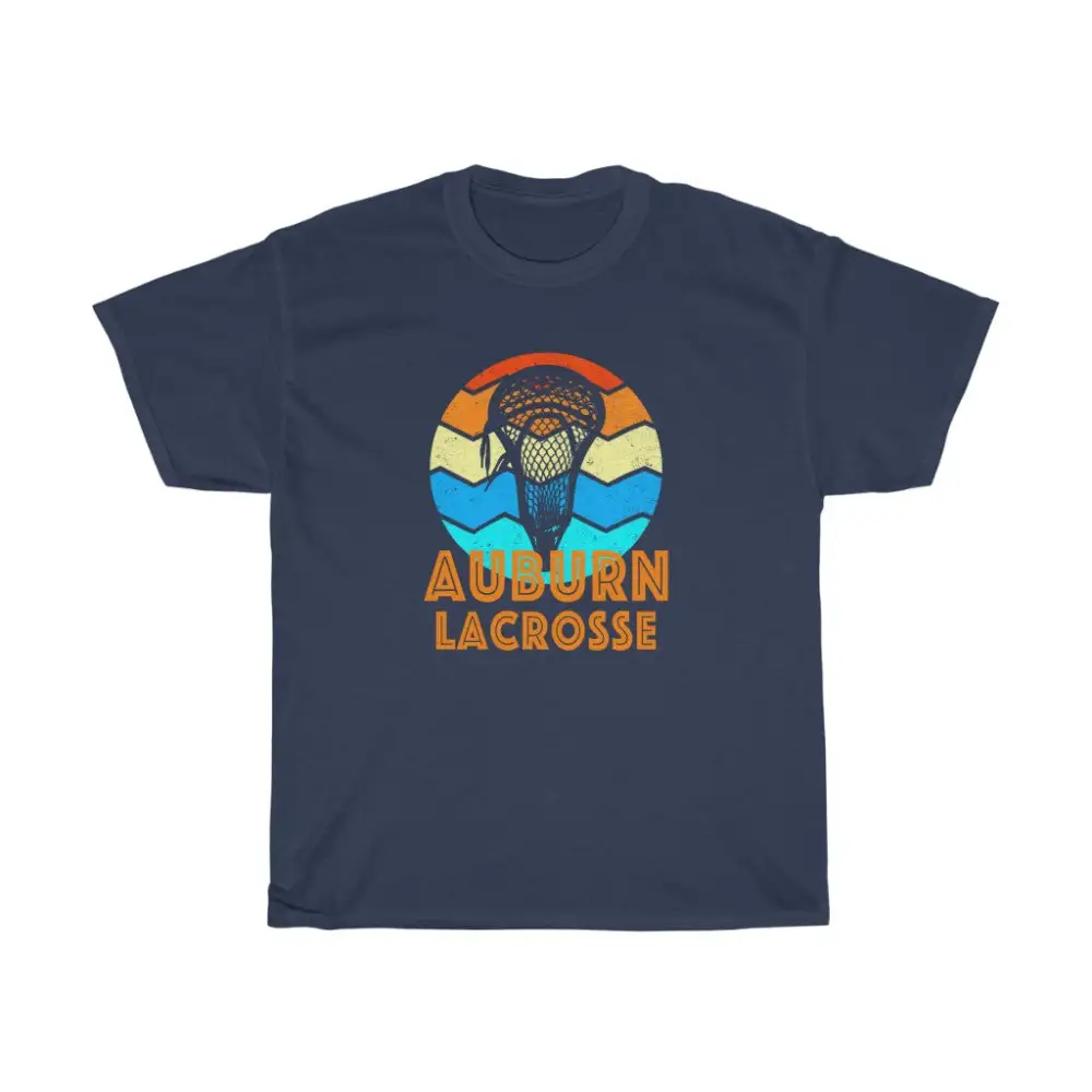 Auburn Lacrosse Retro Sunset T-Shirt