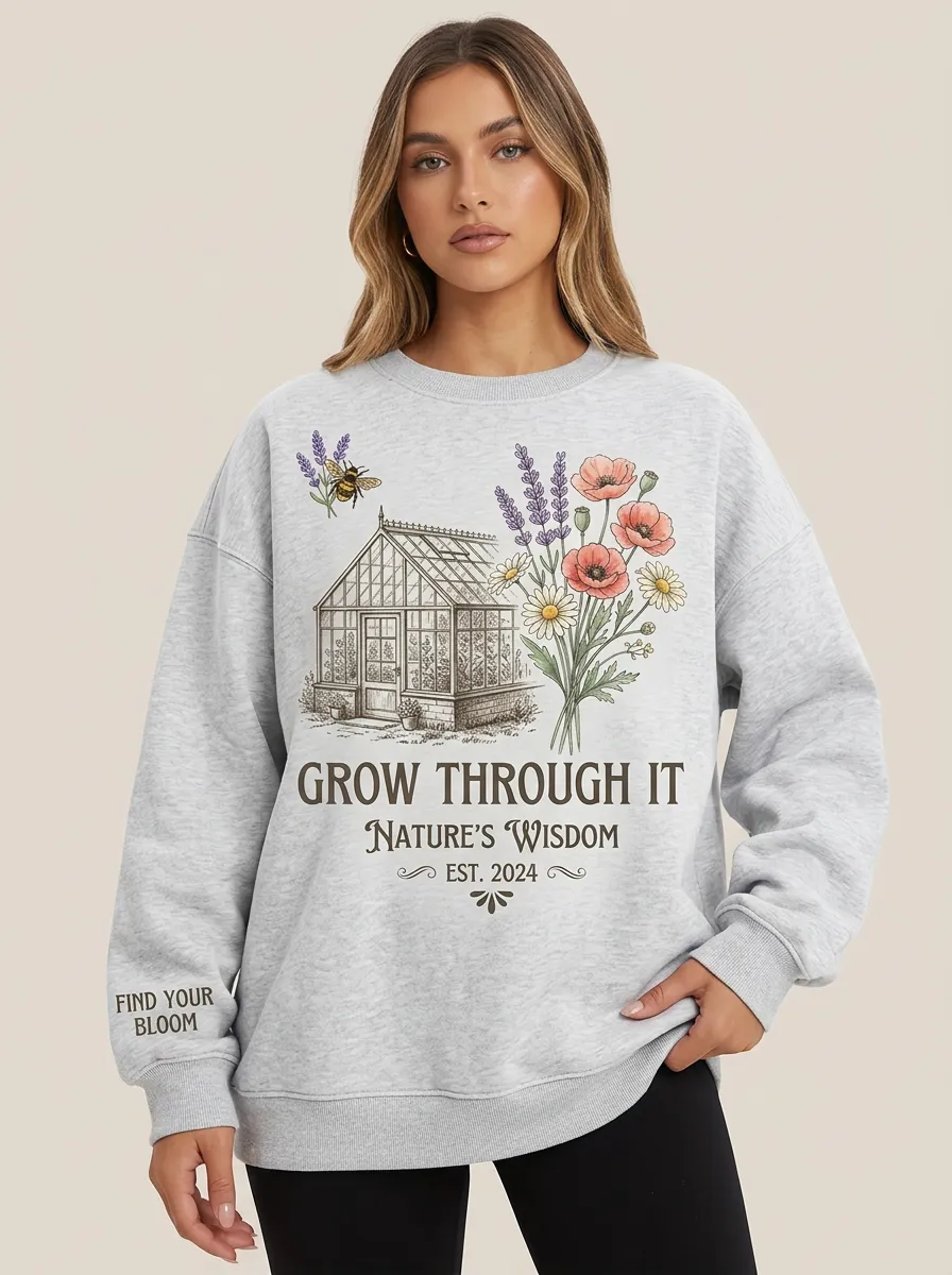 Gardening Lover Greenhouse Floral Sweatshirt