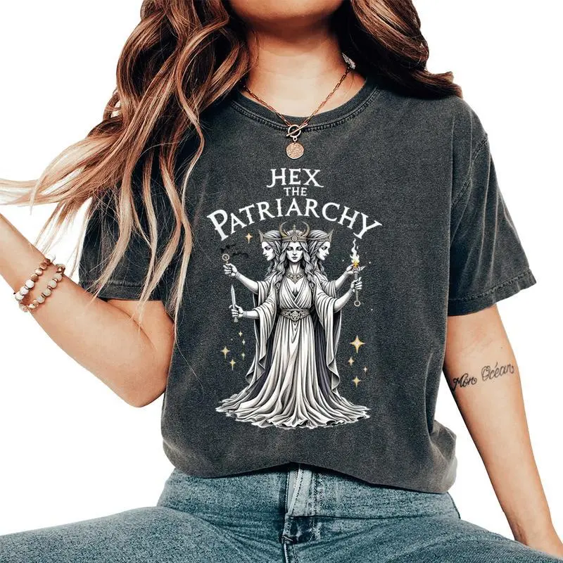 Feminist Witch Hex The Patriarchy Womens Women's Oversized Comfort T-Shirt