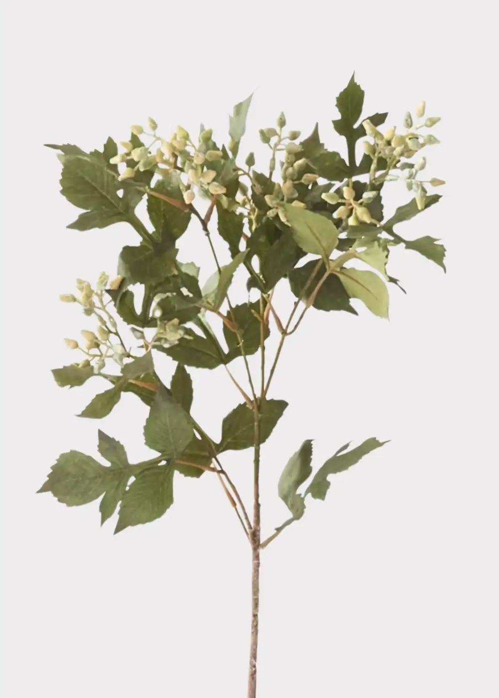 Artificial Berry Leaf Branch