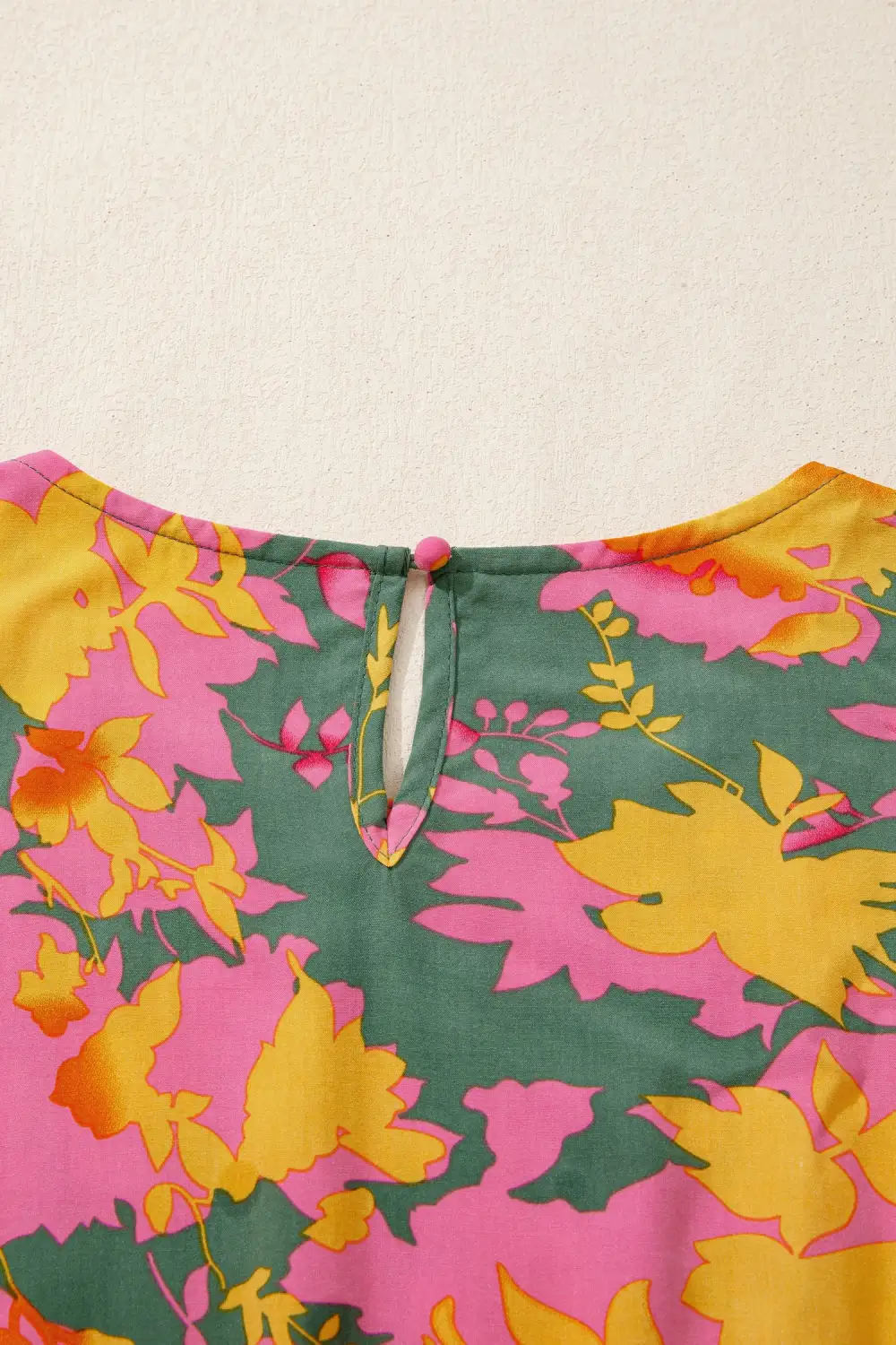 Balanced Detail Floral Printed Ruffle Mini Dress