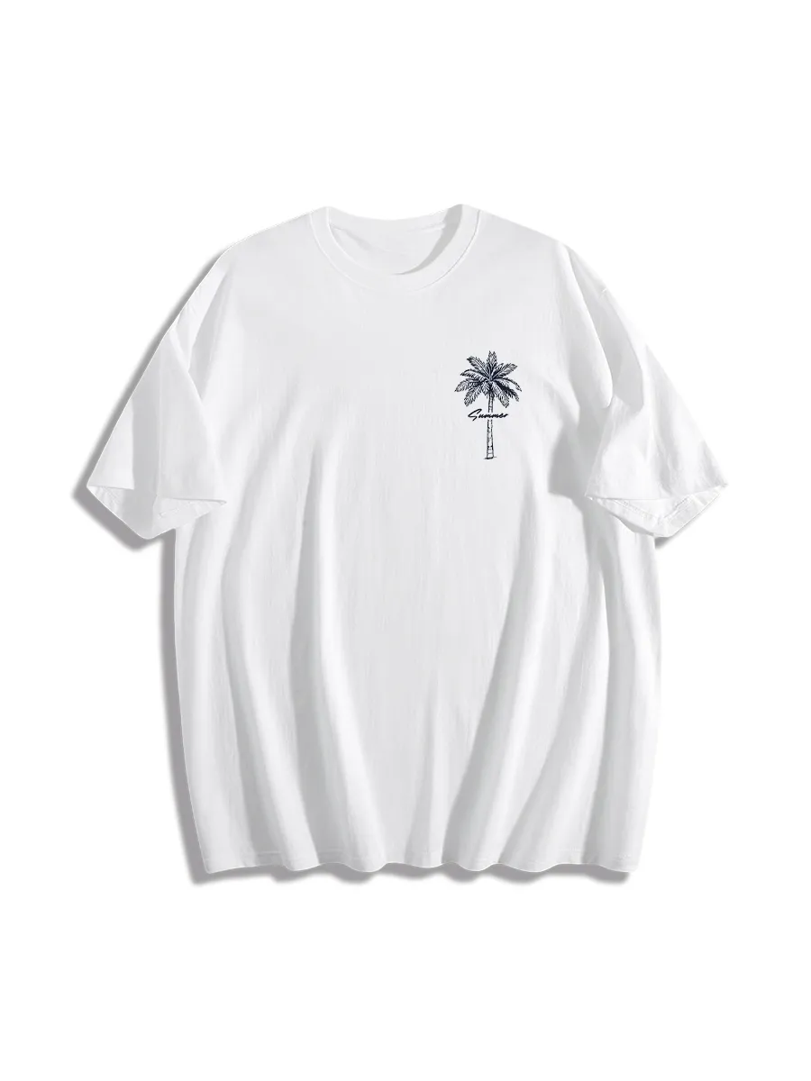 Palm Tree Summer Vibe Graphic T-Shirt