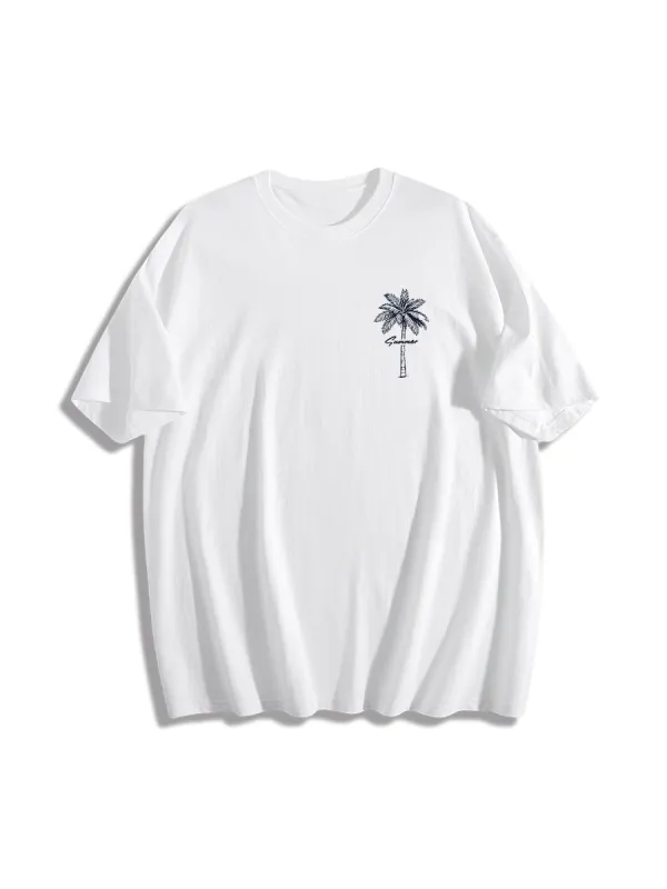 Palm Tree Summer Vibe Graphic T-Shirt