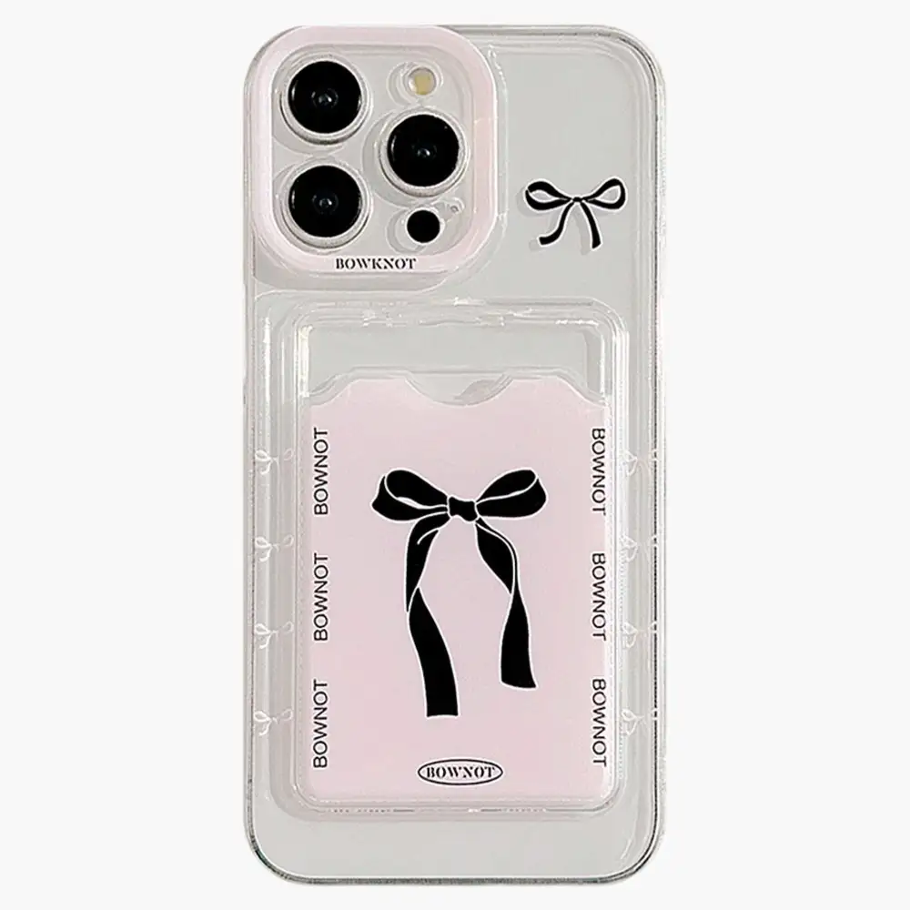 Bow Graphic Card Pocket Phone Case