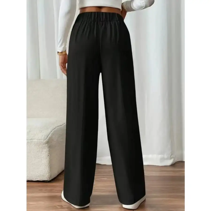 Modern High Waist Wide Leg Pants
