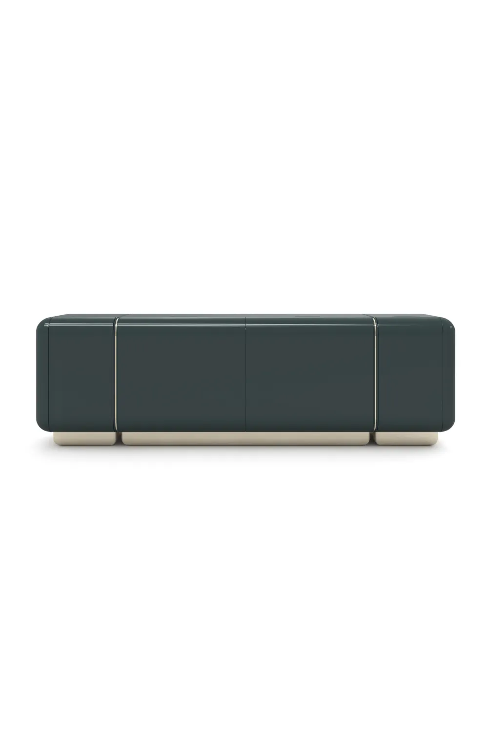 Glossy Four-Drawer Media Unit