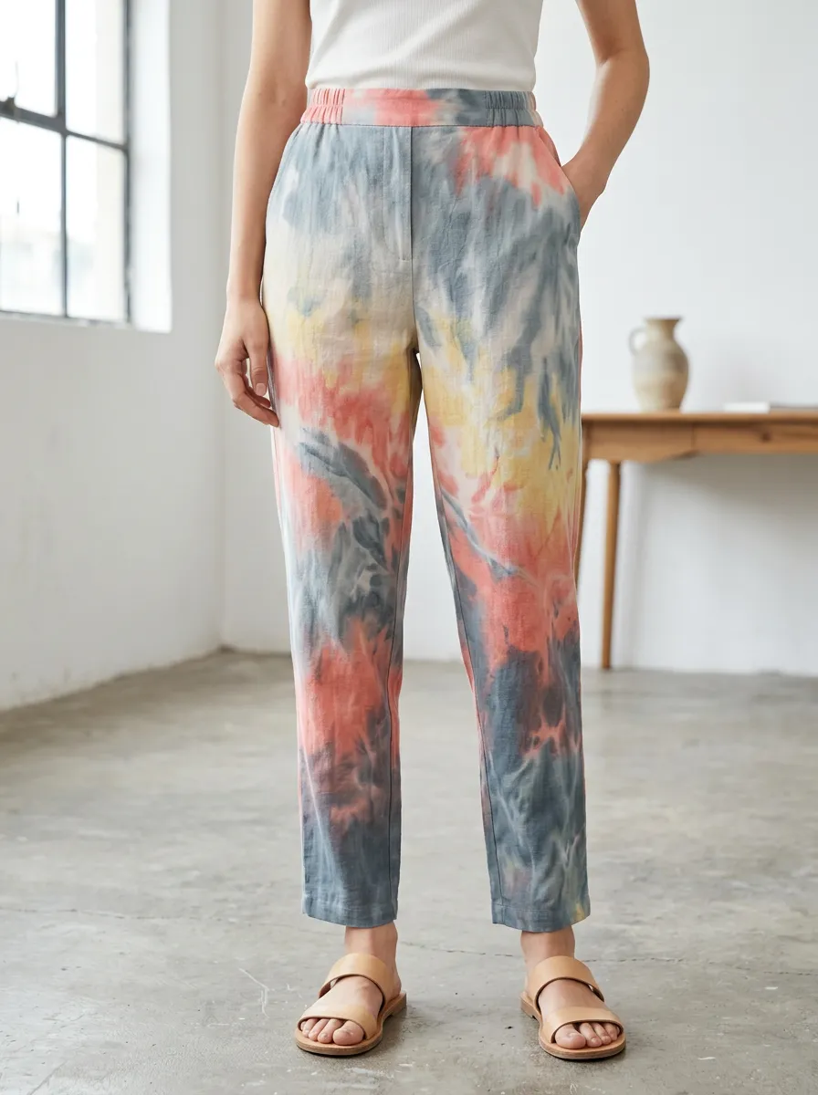 Women's Relaxed Casual Summer Tie-Dye Printed Pants