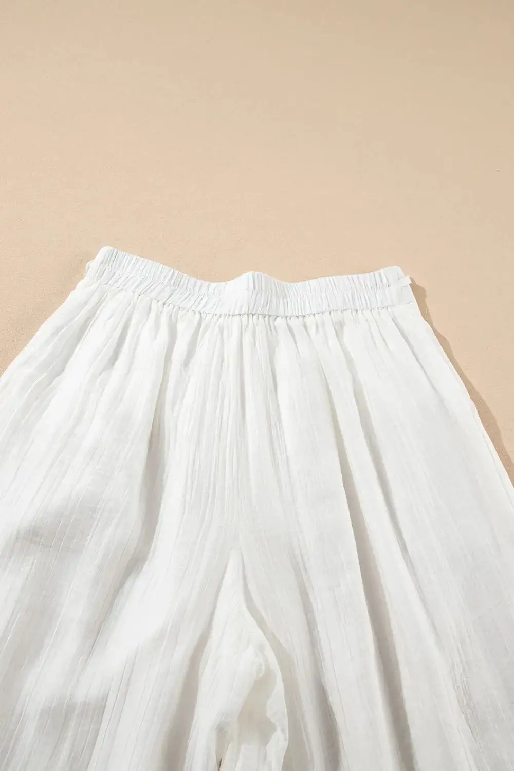 Tie Detail Pleated Pants