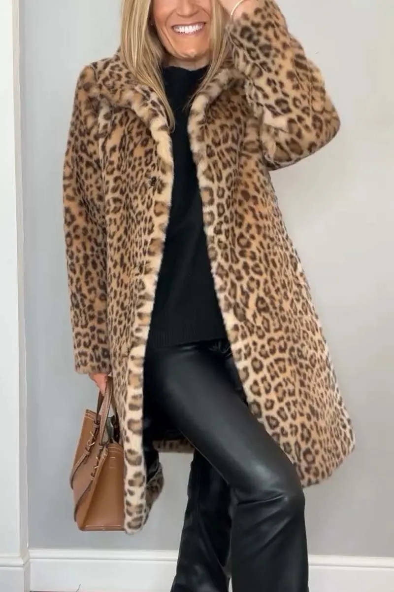 Modern Leopard Print Coat