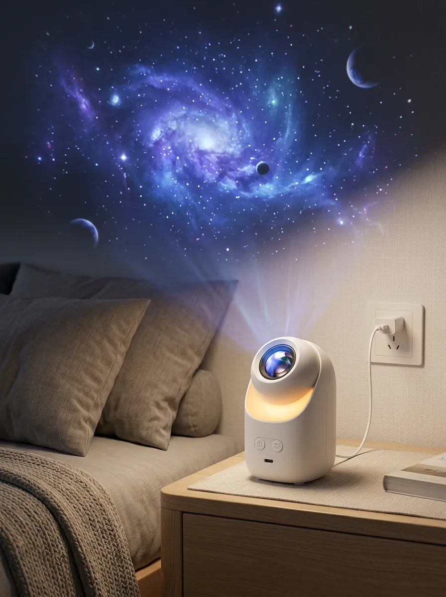 Galaxy Space Lover Starry Night Sky Printed Projector Lamp