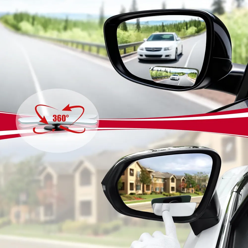 Frameless Blind Spot Mirror Set