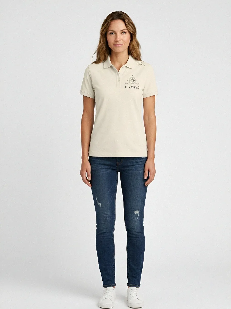 Lover Travel Compass Wander Polo Shirt