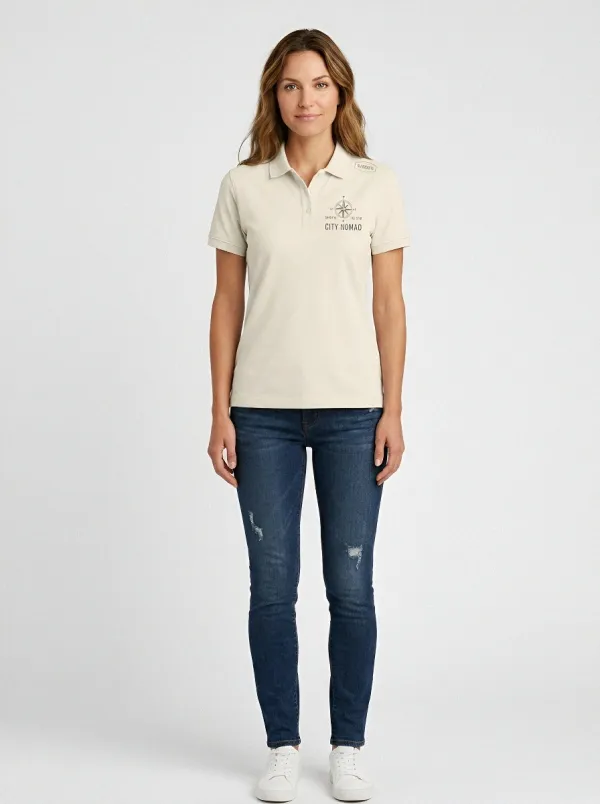 Lover Travel Compass Wander Polo Shirt