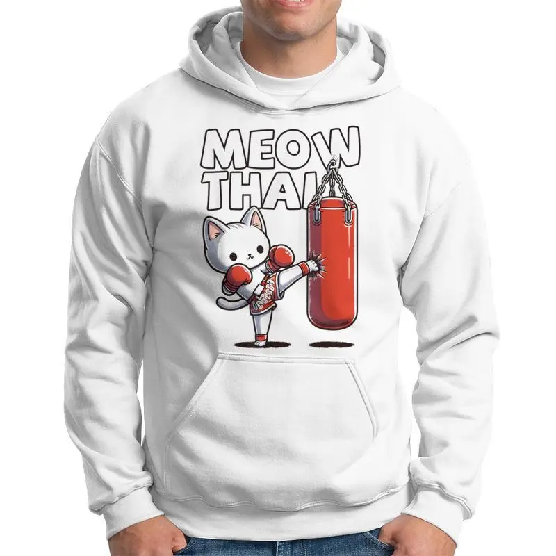 Muay Thai Cat Meow Thai Thai Boxing For Youth Muay Thai Hoodie