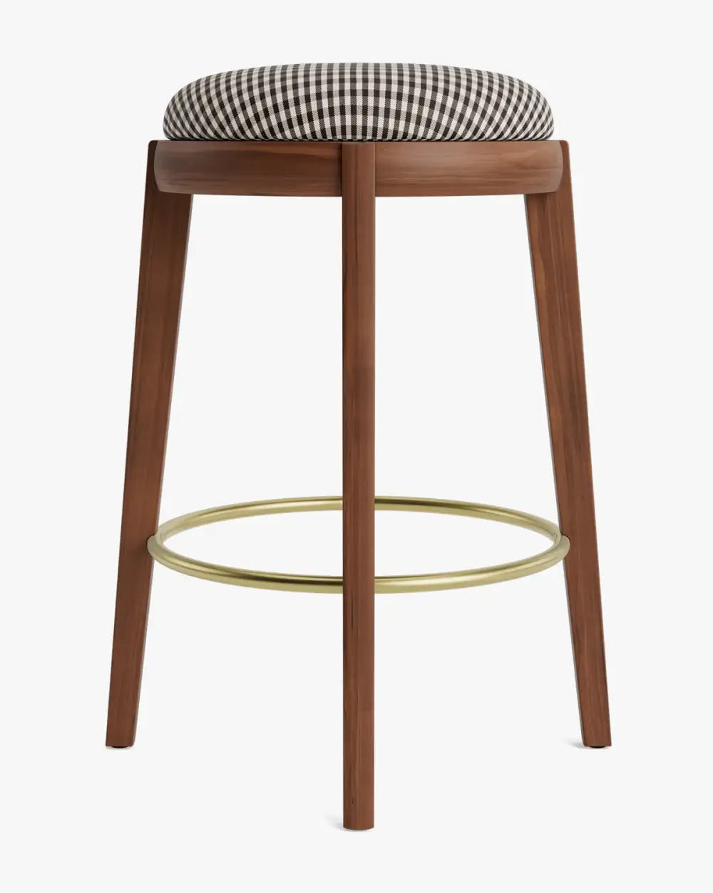 Modern Leather Counter Stool