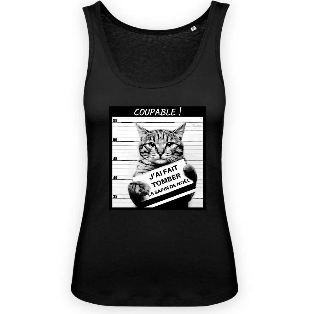 Funny Cat Graphic Tank