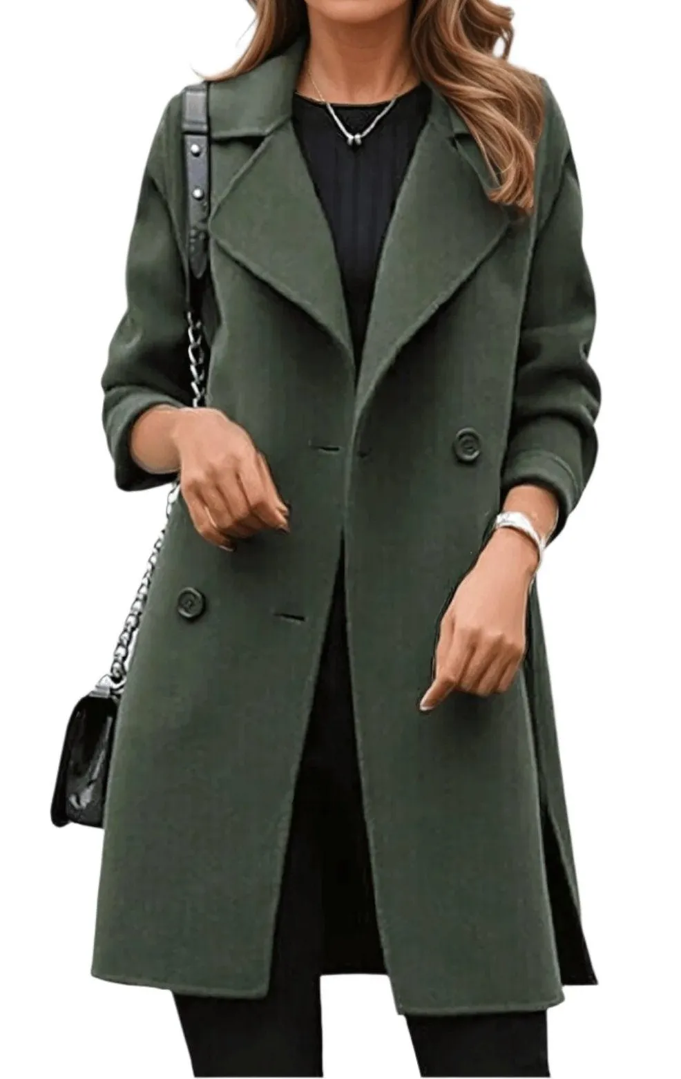 Long Double Breasted Winter Coat