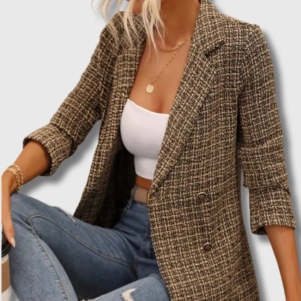 Cropped Textured Blazer