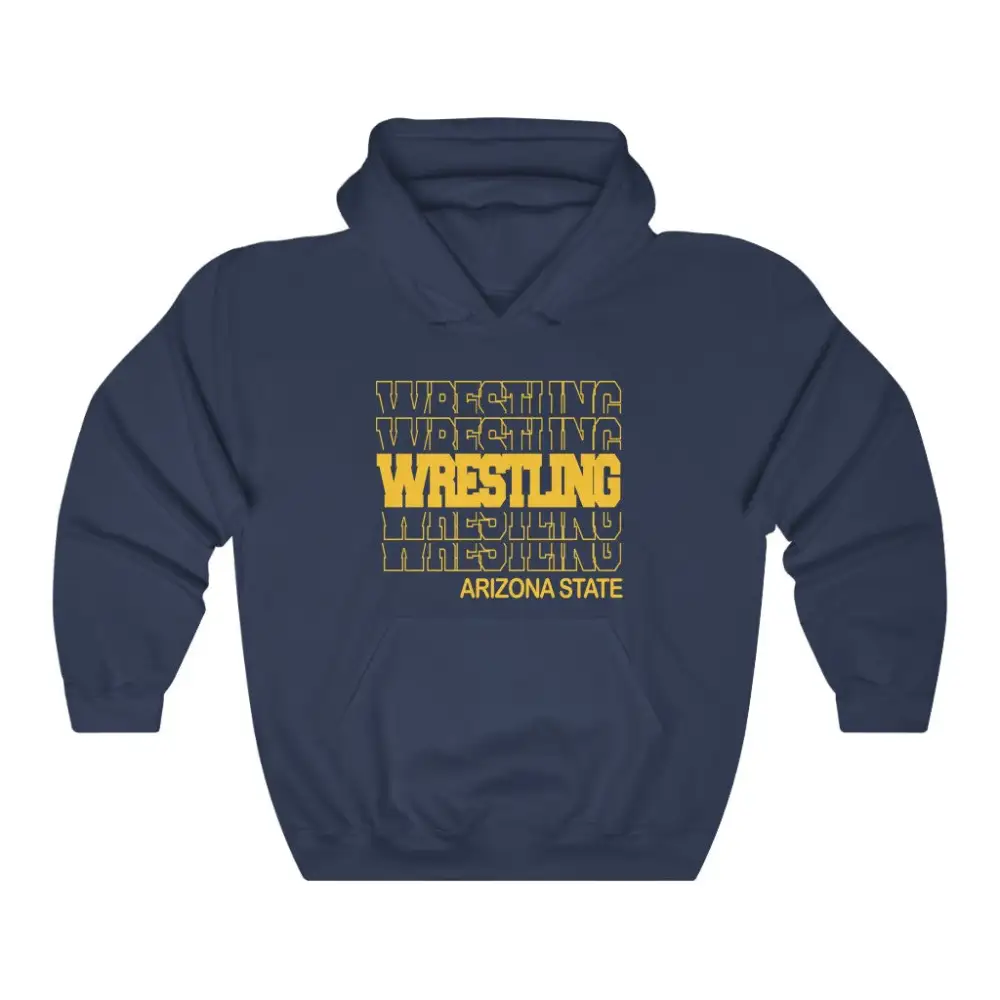 Everyday Modern Stacked Wrestling Graphic Pullover Hoodie