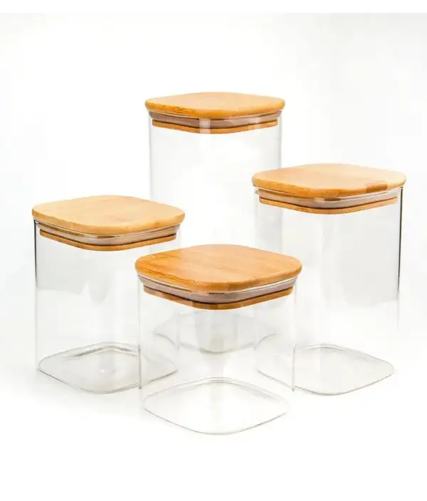 Square Pantry Storage Jar
