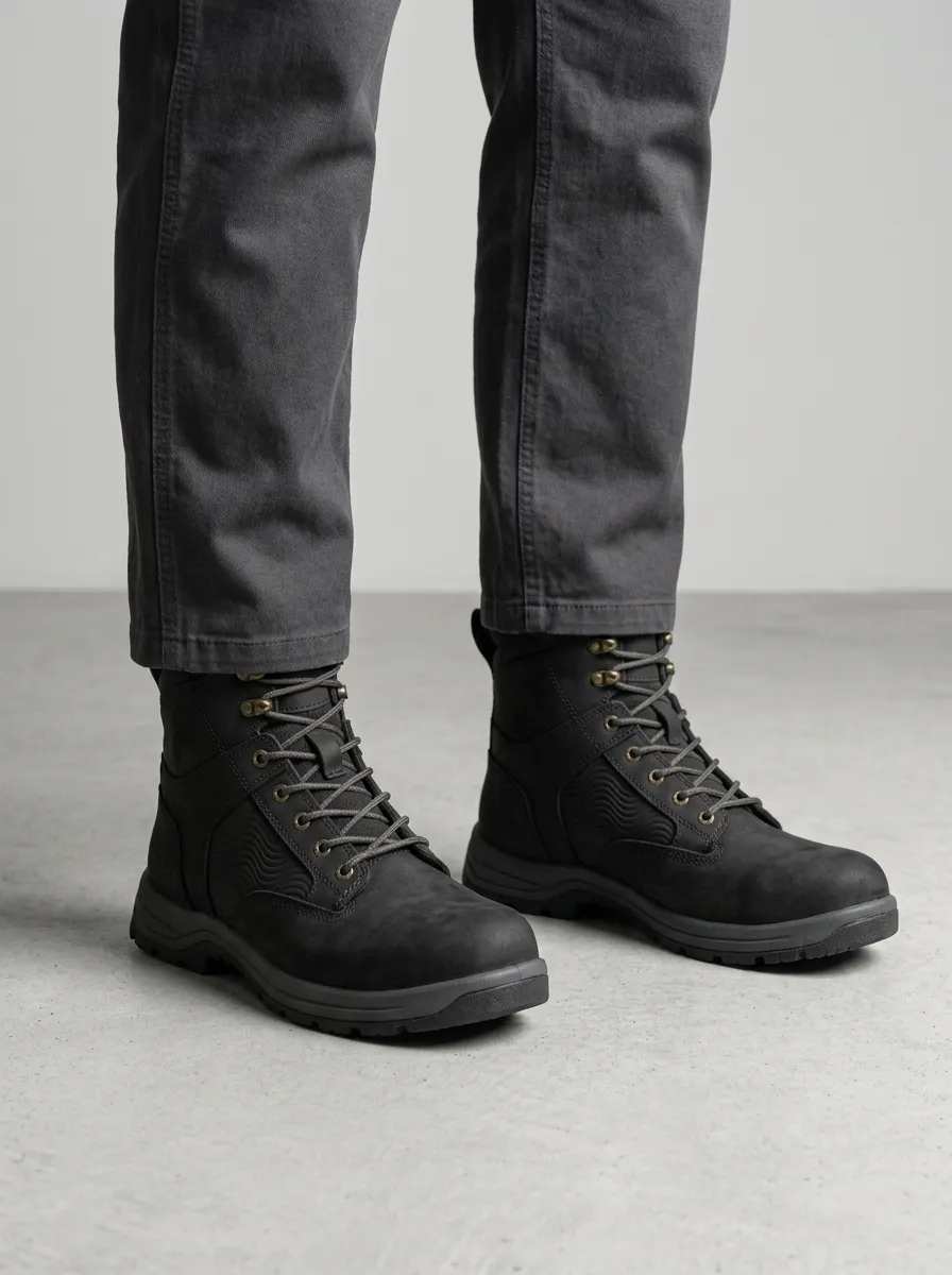Unisex Tactical Wave Pattern Print Work Boots