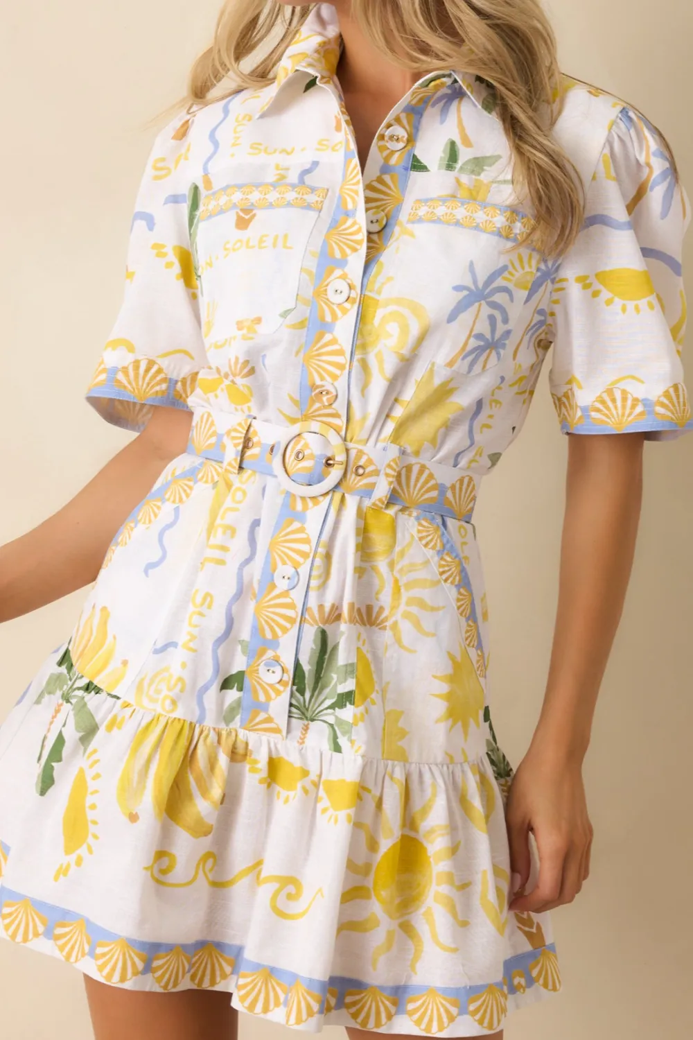 Yellow Mini Dress