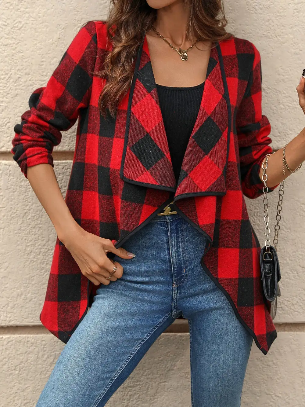 Soft Plaid Jacket