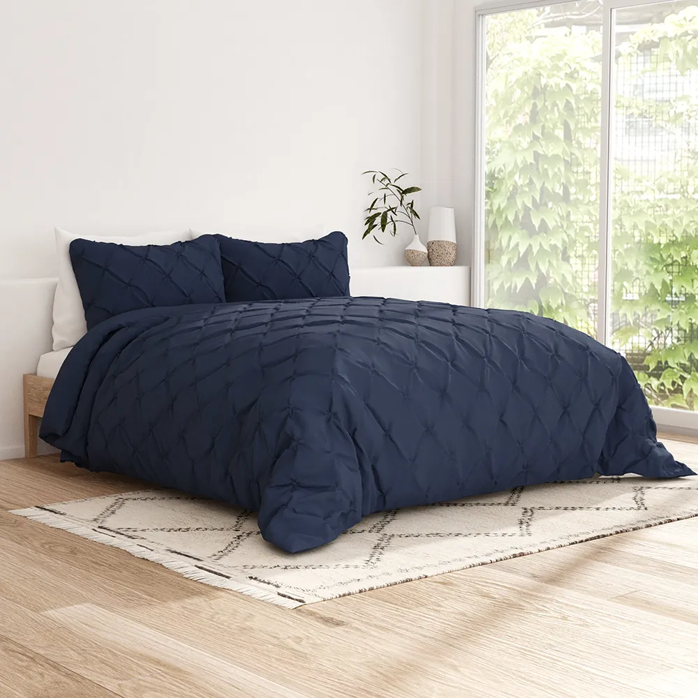 Pinch Pleat Duvet Cover Set